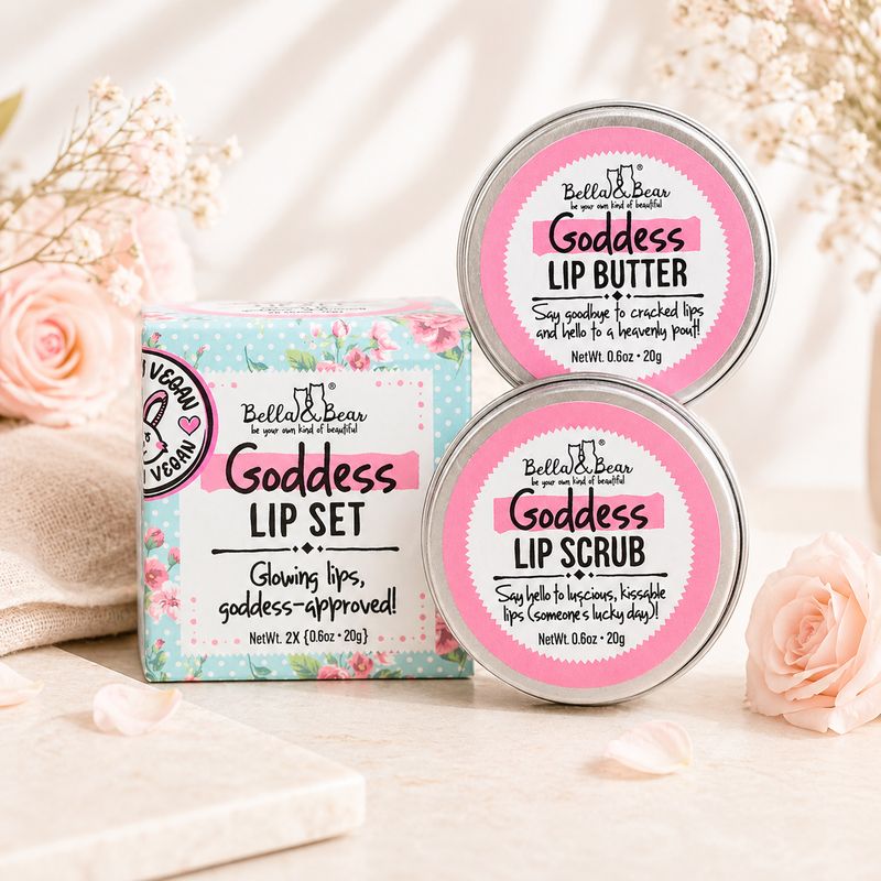 Mango &amp; Pineapple Goddess Lip Set - Lip Scrub &amp; Lip Butter