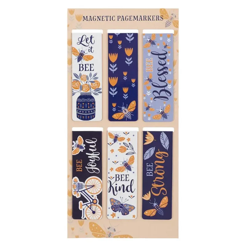 Magnetic Bookmark Set Let It Bee