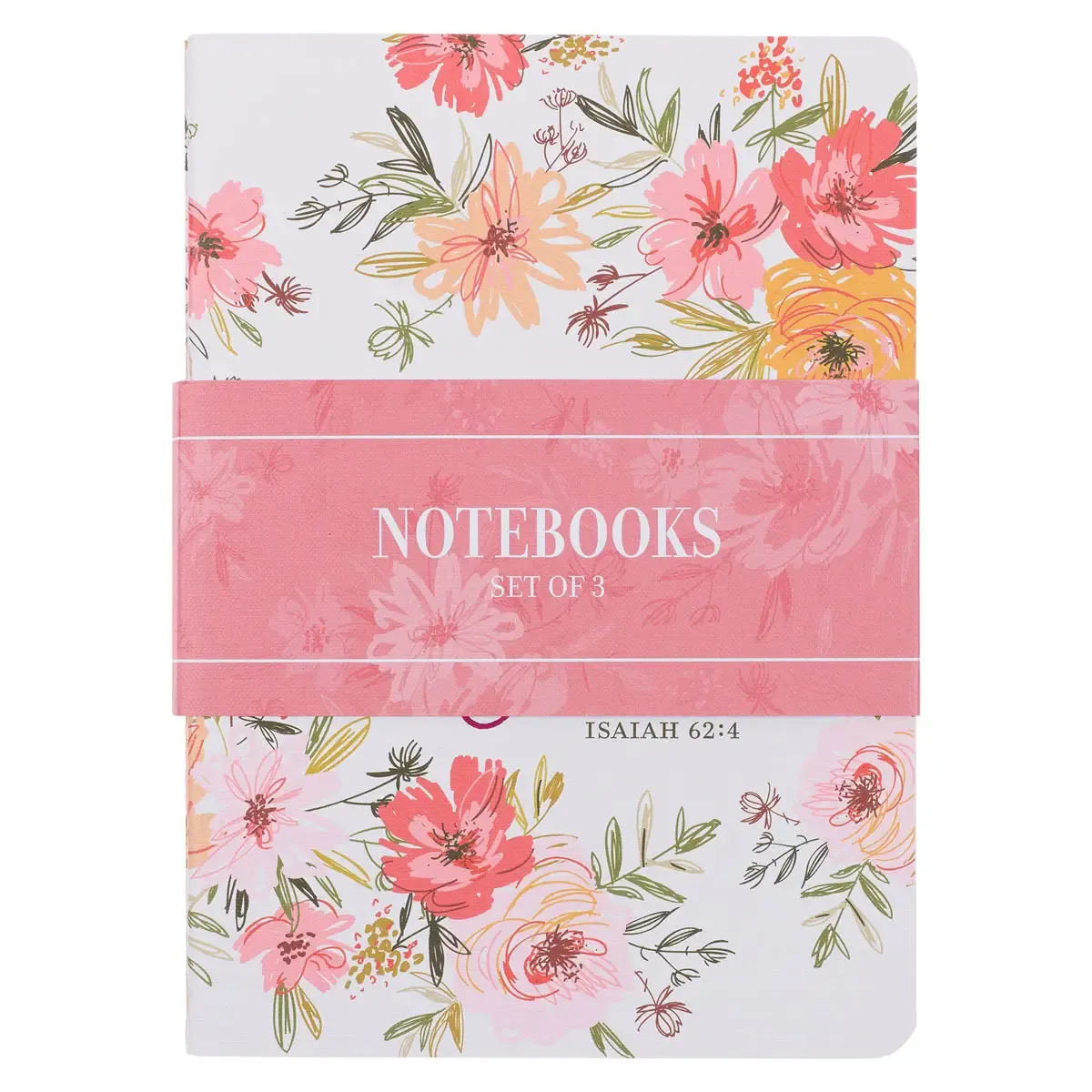 Notebook Set Of 3 Coral Poppies