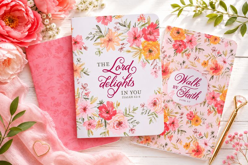 Notebook Set Of 3 Coral Poppies