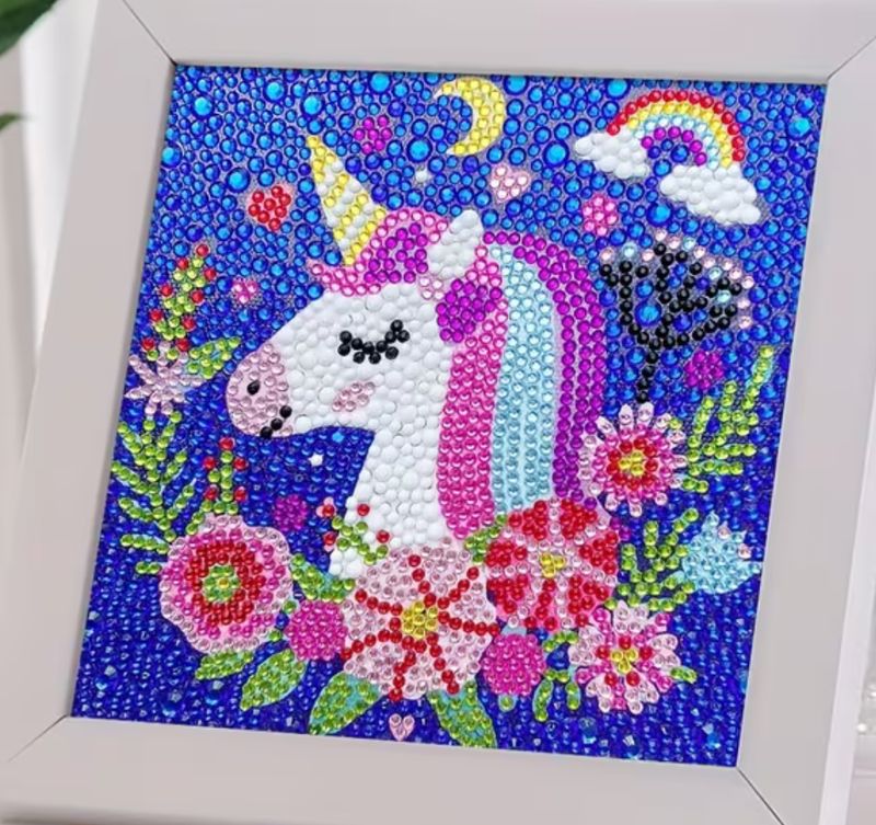 Floral Unicorn 5D Diamond Art Painting Kit
