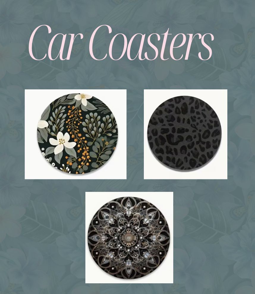 Neoprene Boho Car Coasters