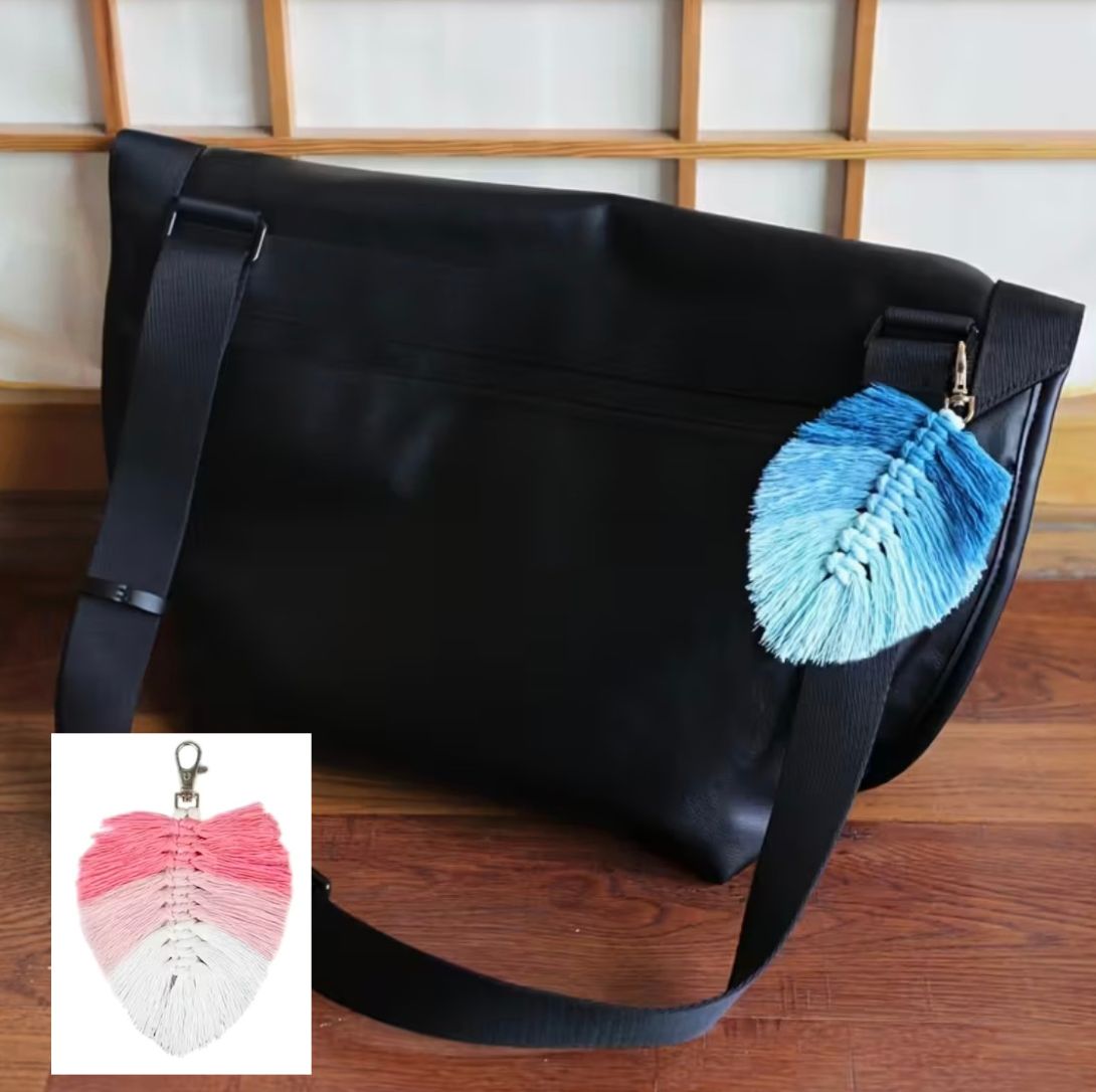 Beginner Macrame Leaf Clip Kit - Pink Or Blue