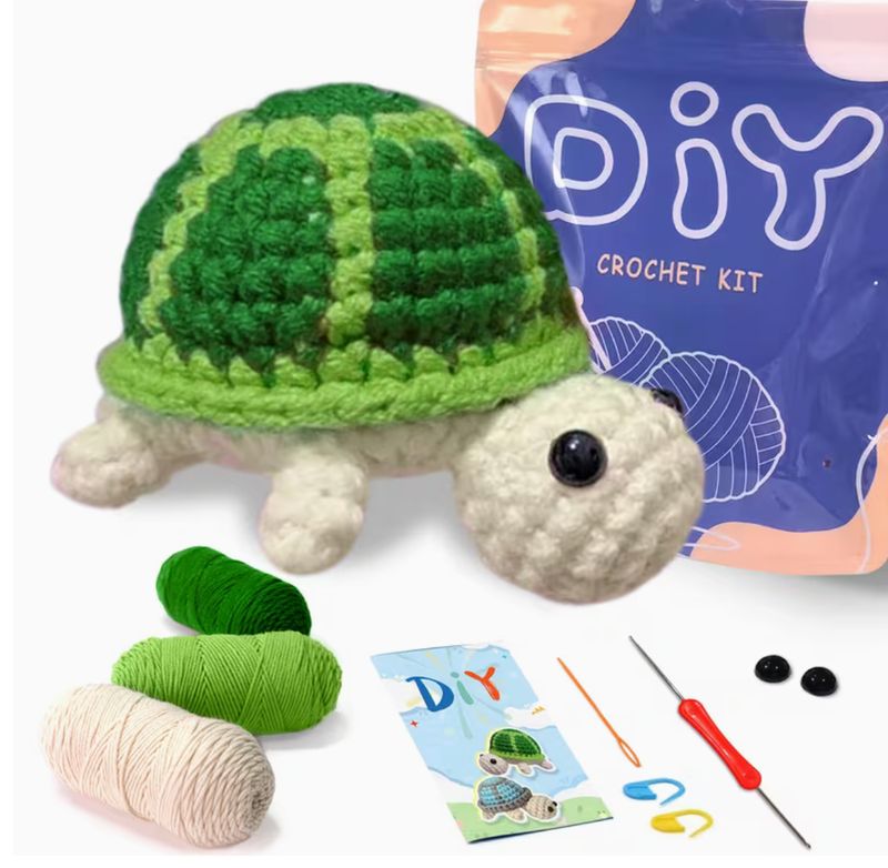 DIY Beginner Turtle Crochet Kit