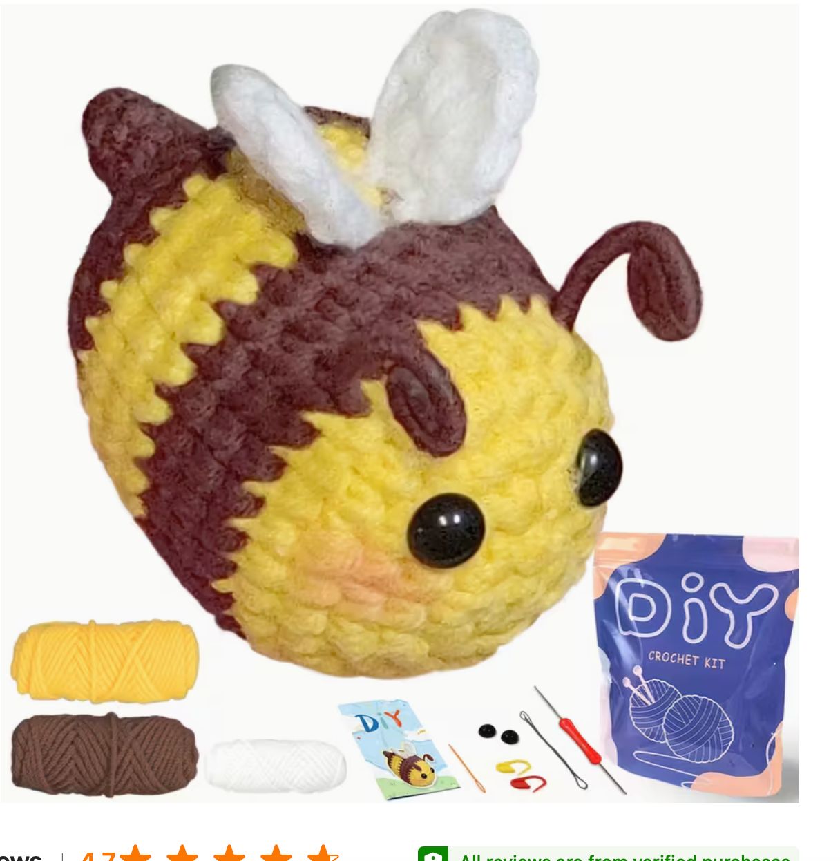 DIY Chubby Bee Crochet Kit