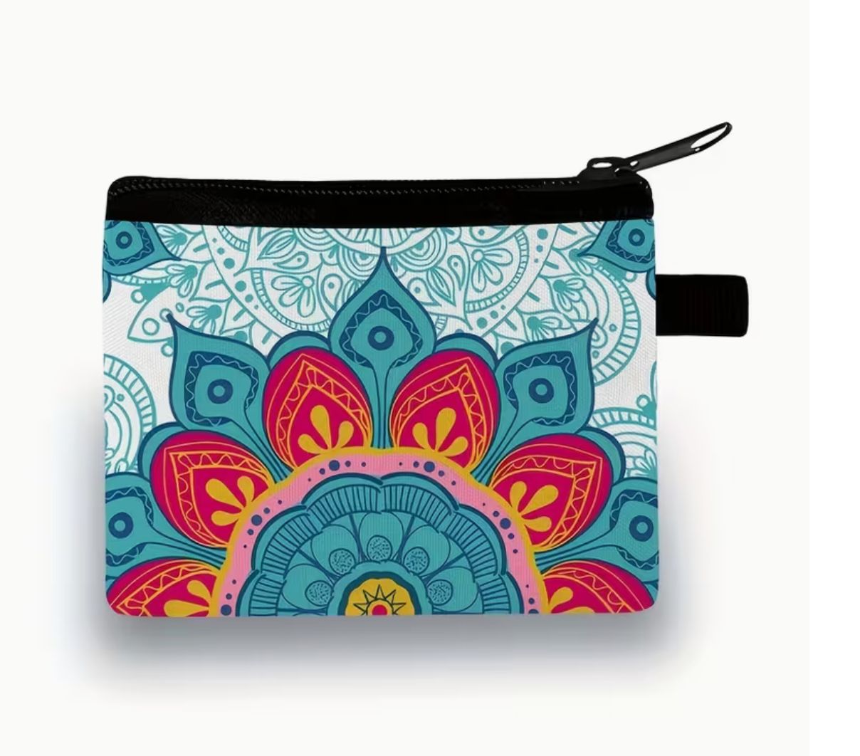 Boho Mandala Print Coin Purse