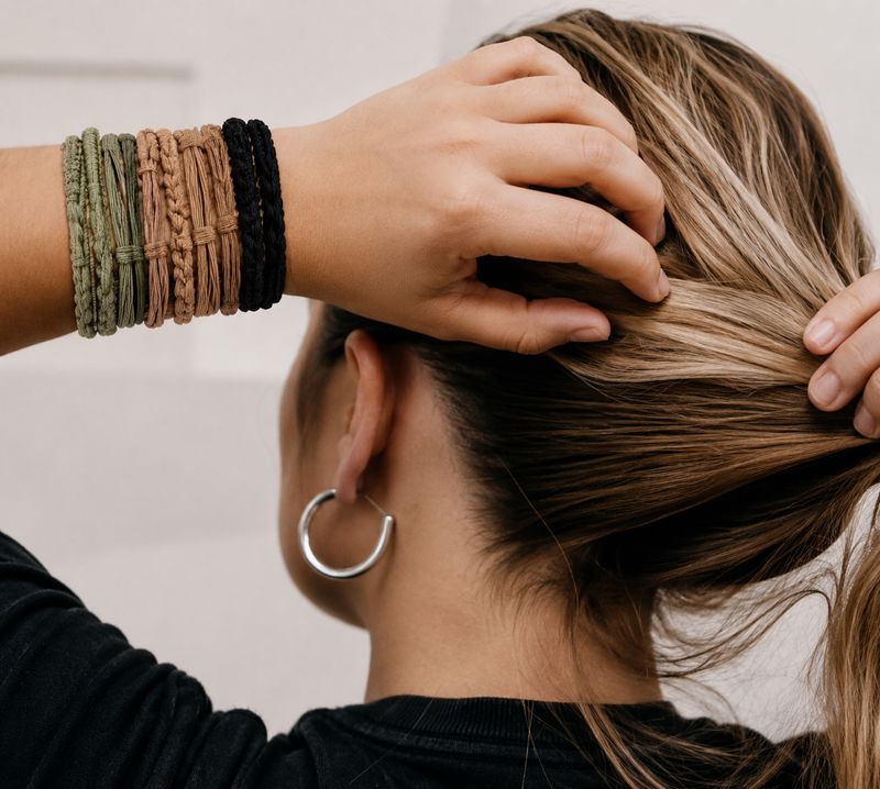 Boho Style Braided Hair Tie Bracelets