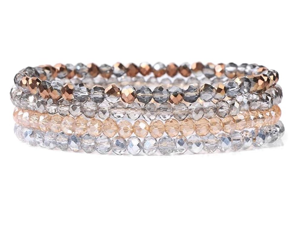 Multi Strand Glass Beaded Bracelet