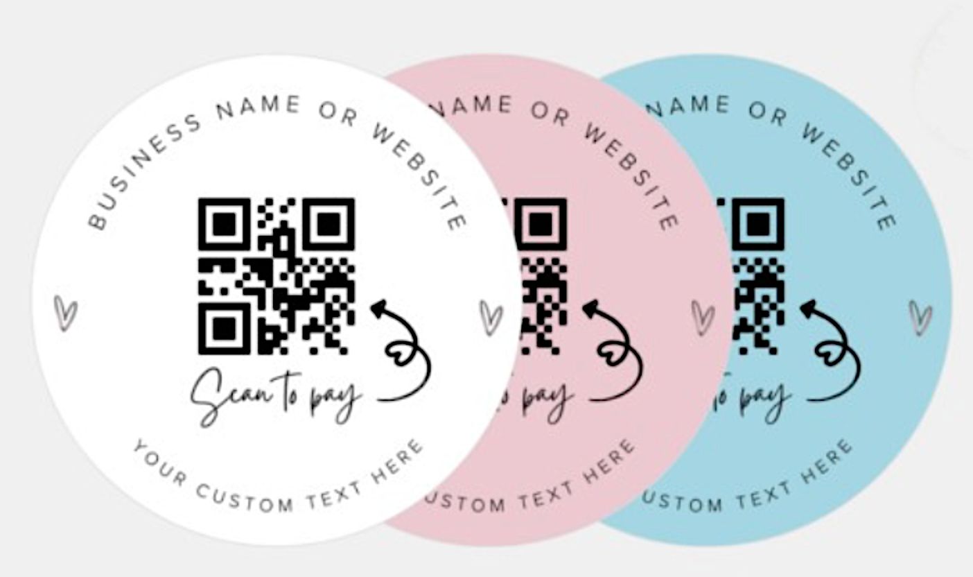 Small Business QR Code Sticker