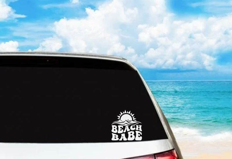 Beach Babe Vinyl Decal