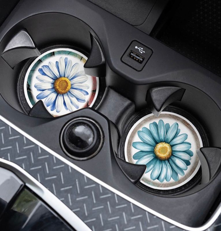 Petal Pop Car Coasters