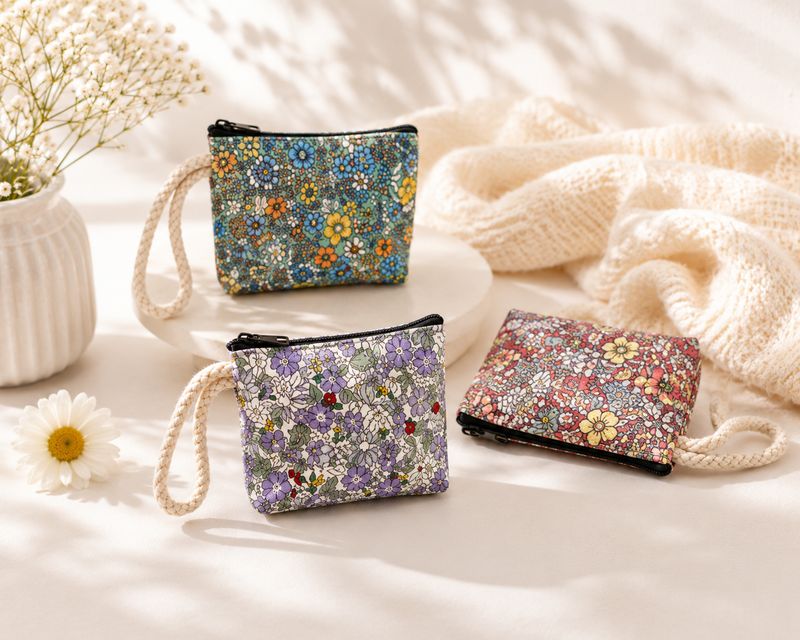 Bloom &amp; Go Floral Small Wristlet Pouch