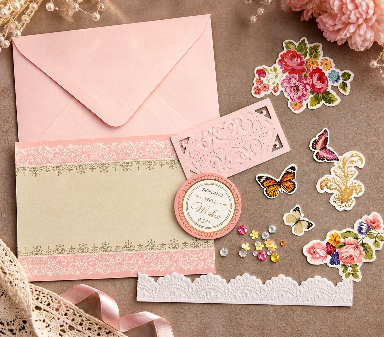Blush &amp; Butterflies DIY Card Kit