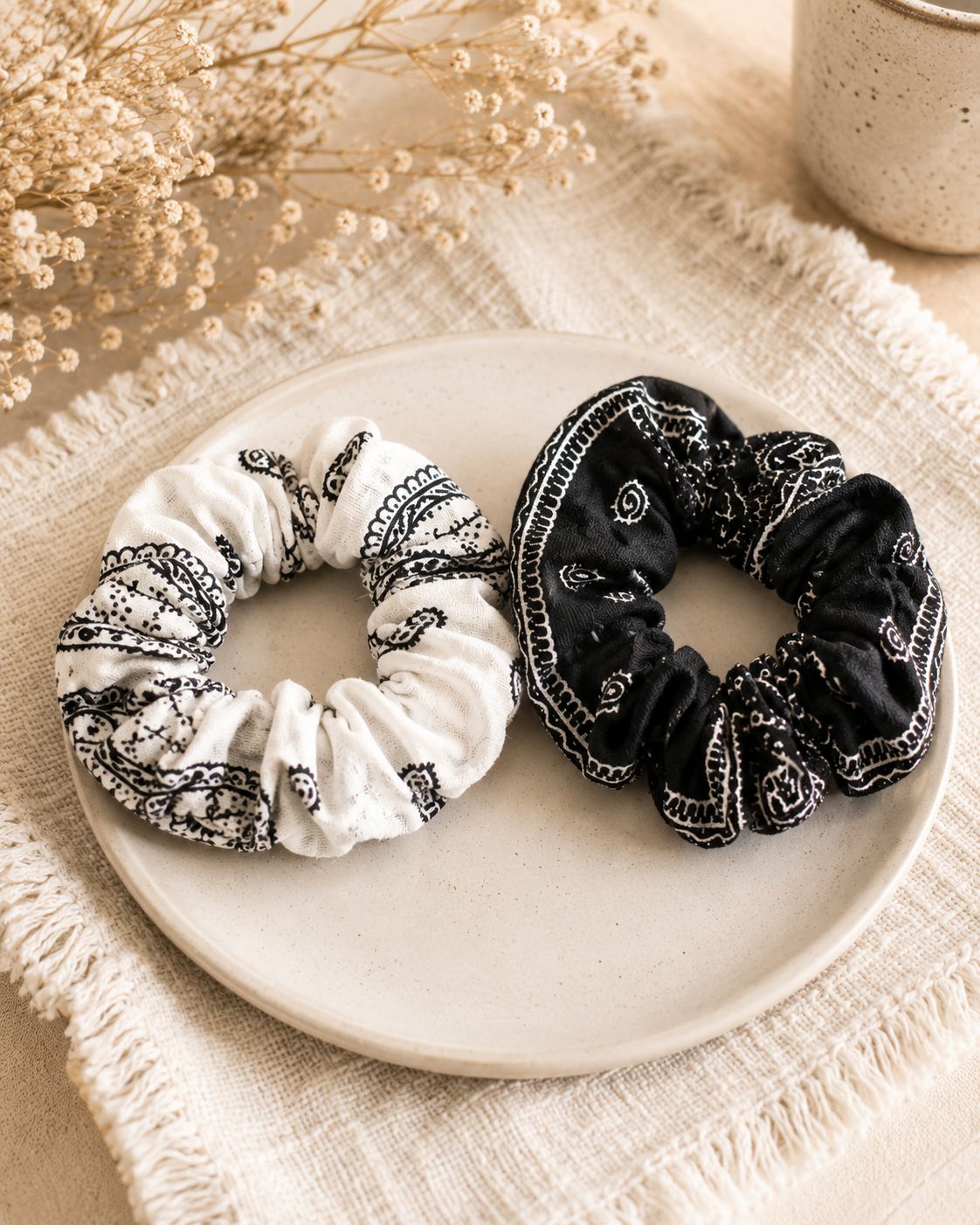 Boho Bandana Scrunchie Set