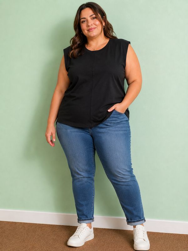 Midnight Ease Sleeveless Tee - 3X