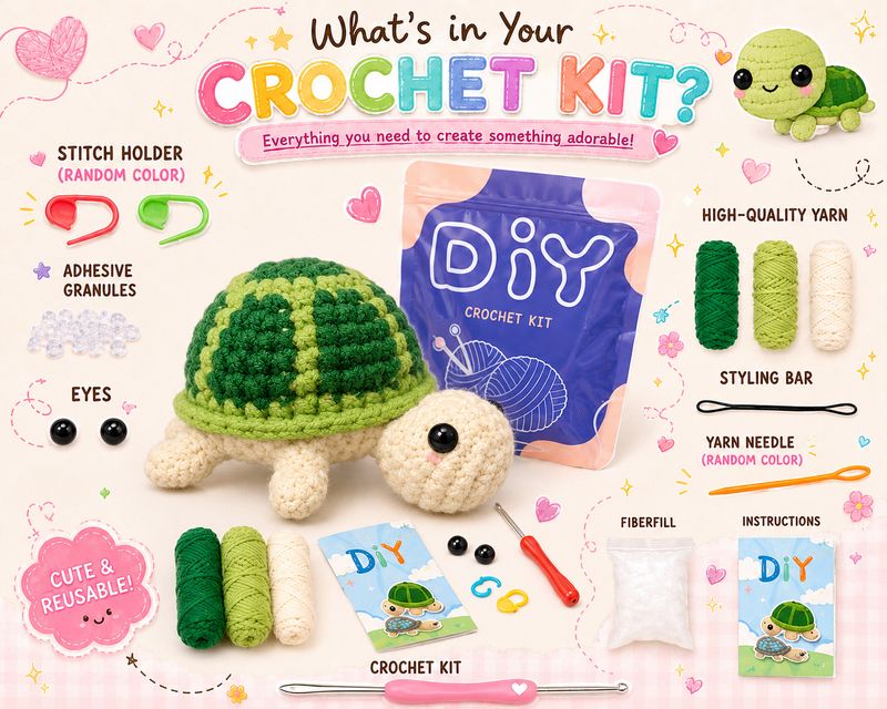 Tilly The Turtle DIY Crochet Kit