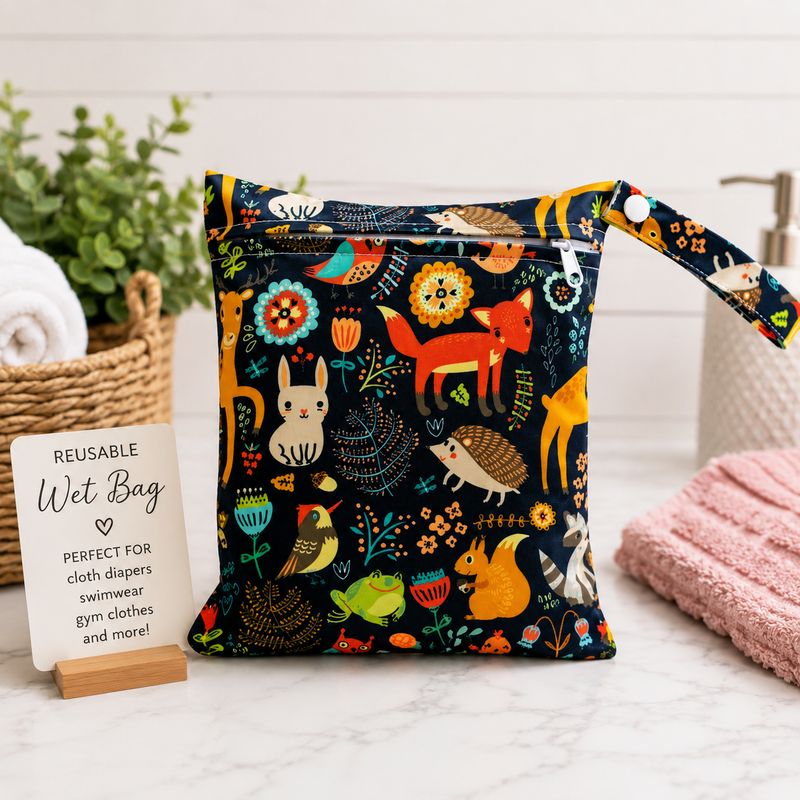 Woodland Reusable Wet Bag – Waterproof