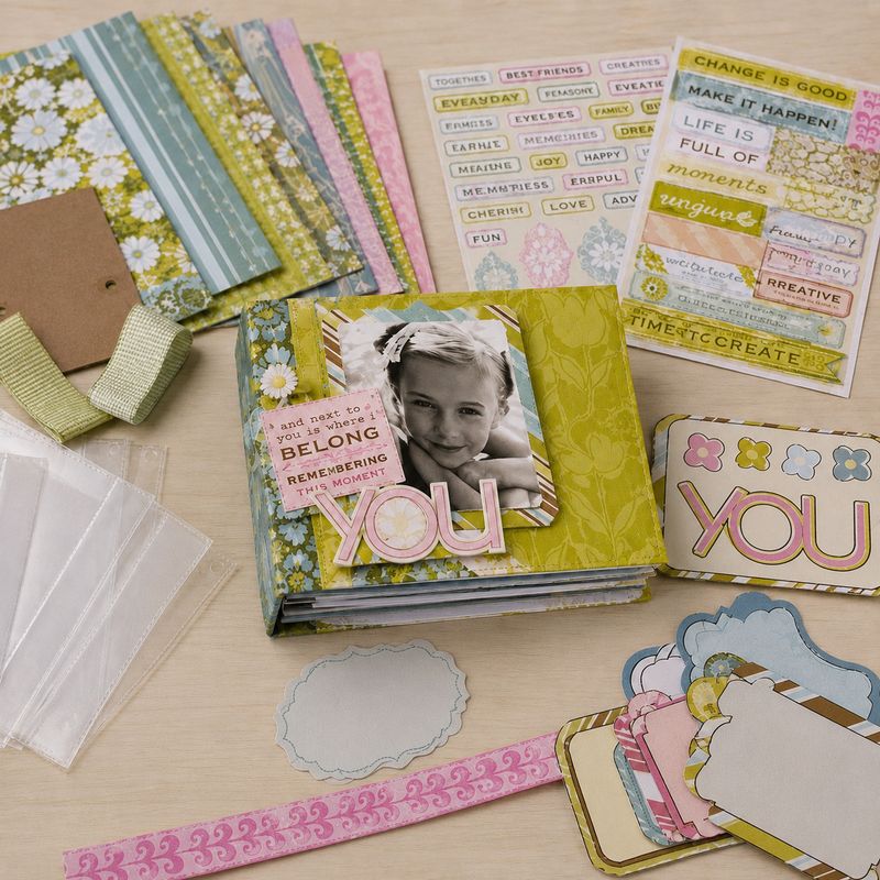 Sola Mini Album Book Scrapbooking Kit