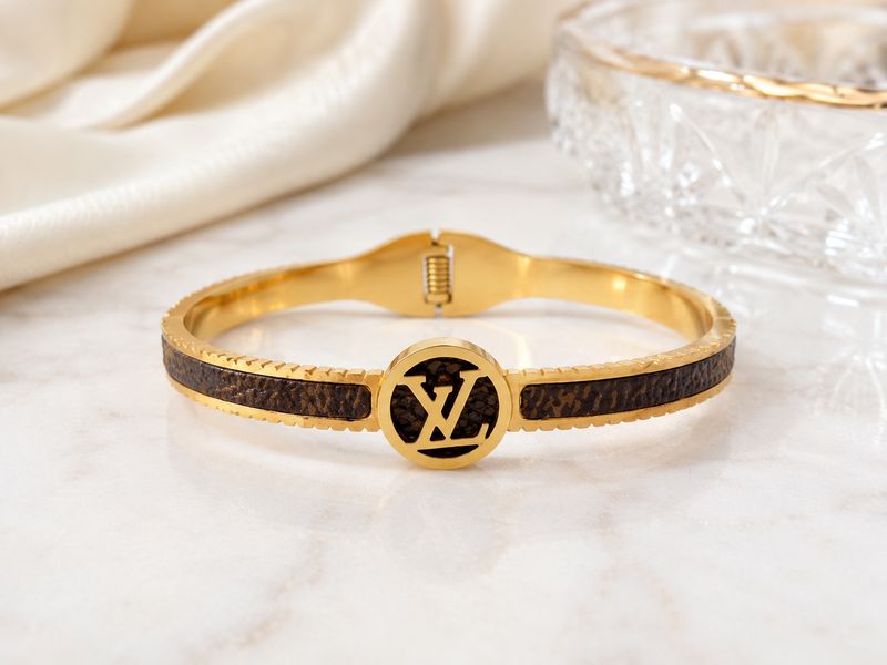 Luxe Monogram Cuff Bracelet