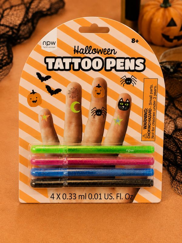 Sparkle Halloween Tattoo Pens