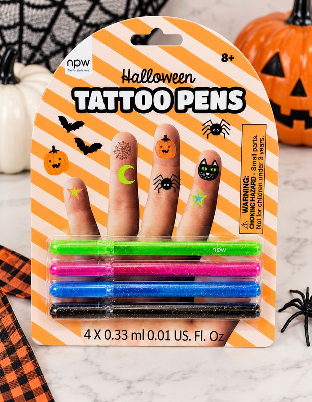 Sparkle Halloween Tattoo Pens
