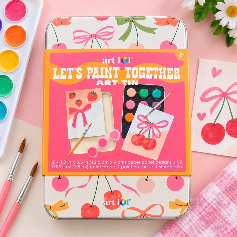 Let’s Paint Together Mini Art Tin