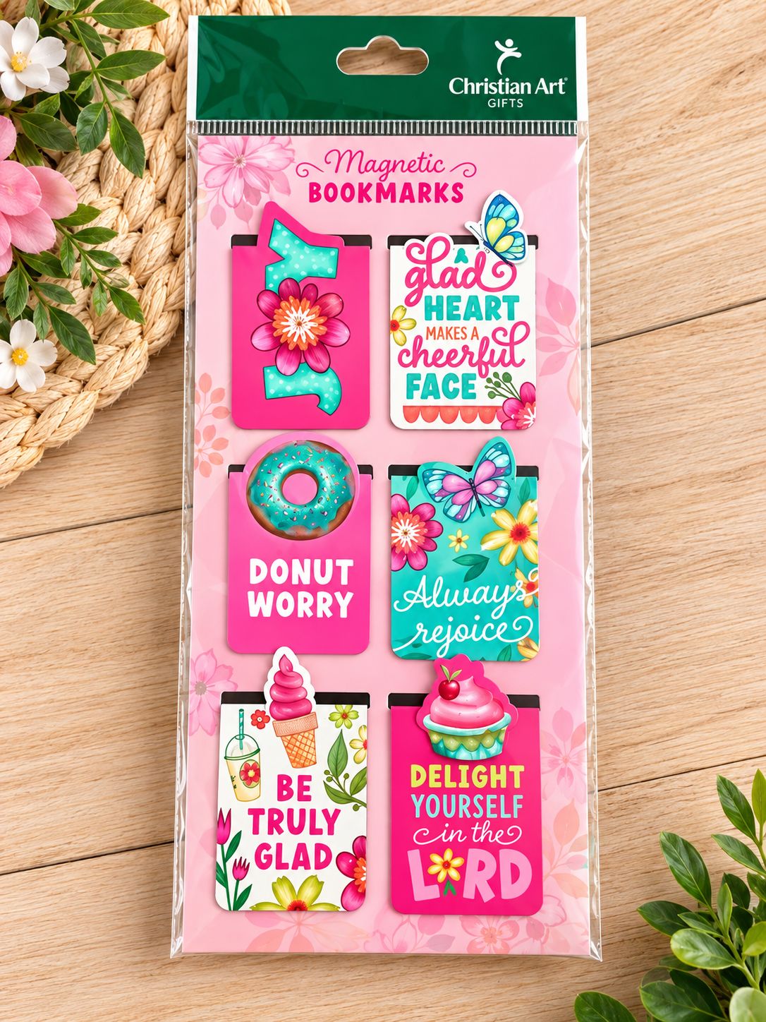 Be Glad &amp; Rejoice Magnetic Bookmark Set – 6 Pack
