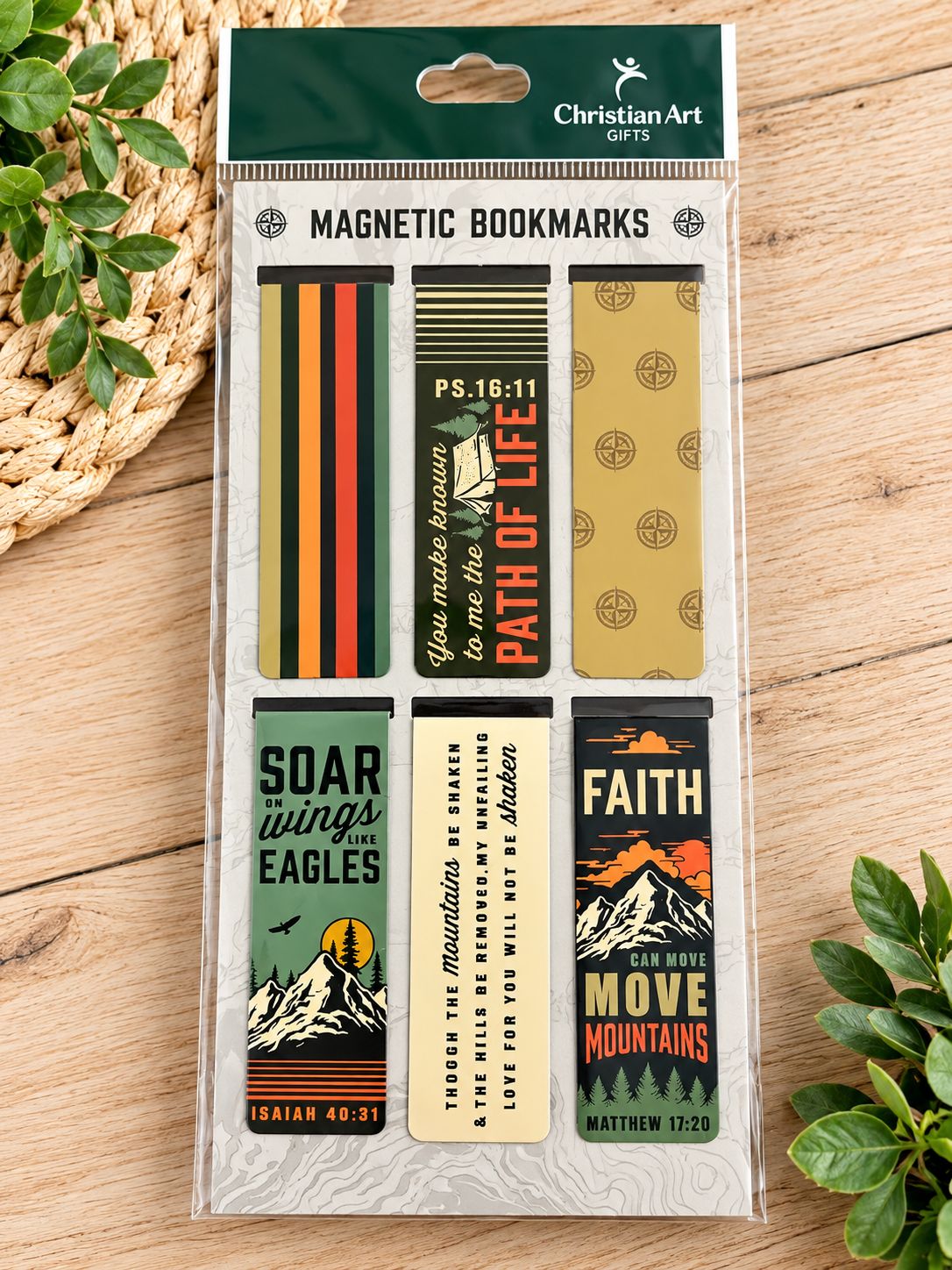 Faith &amp; Adventure Magnetic Bookmark Set – 6 Pack