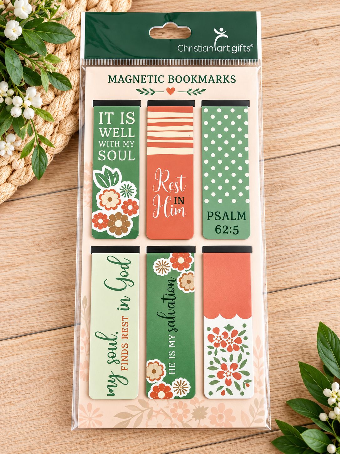 It Is Well Faith Magnetic Bookmark Set – 6 Pack