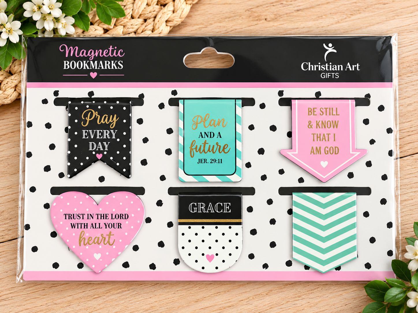 Pray Every Day Magnetic Bookmark Set – 6 Pack