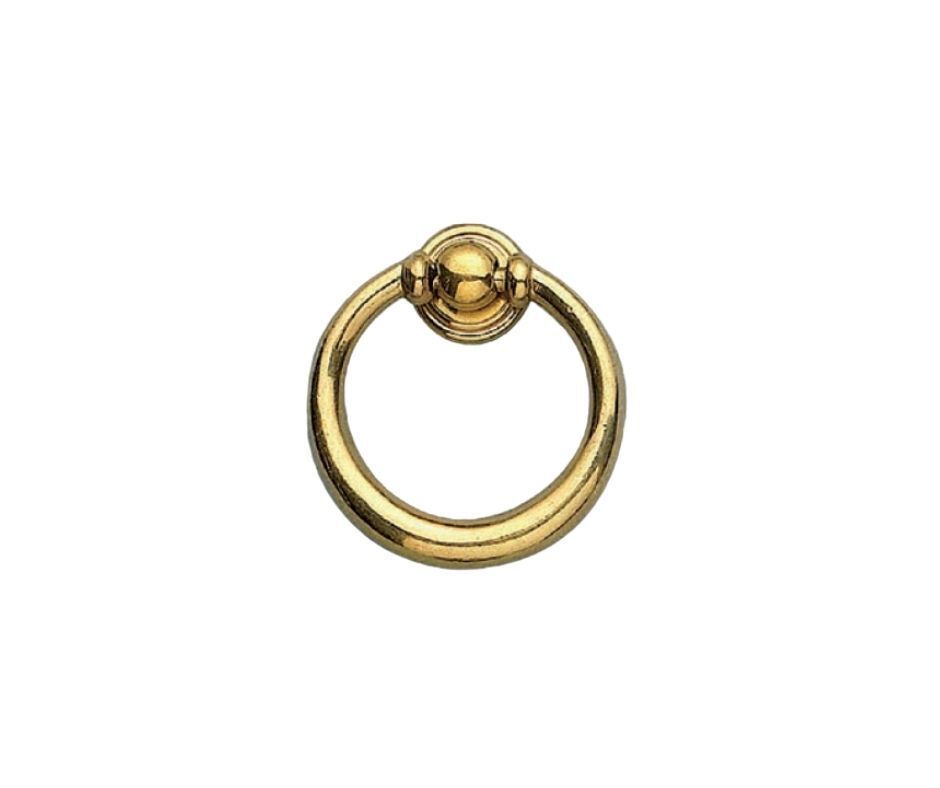Anello alzacoperchio in zama finitura ottone lucido