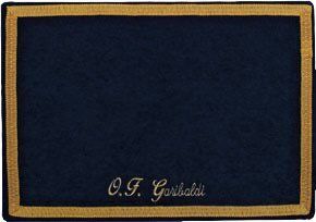 Appoggia coperchio rigido in alcantara blu Appoggia coperchio rigido in alcantara blu