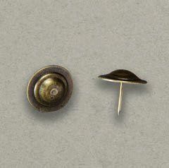 Bulletta ferma targhe Cappello del prete finitura ottone anticato Bulletta ferma targhe Cappello del prete finitura ottone anticato