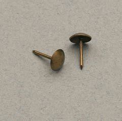 Bulletta ferma targhe liscia in acciaio finitura ottone anticato Bulletta ferma targhe liscia in acciaio finitura ottone anticato