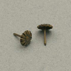 Bulletta ferma targhe margherita in acciaio finitura ottone anticato Bulletta ferma targhe margherita in acciaio finitura ottone anticato