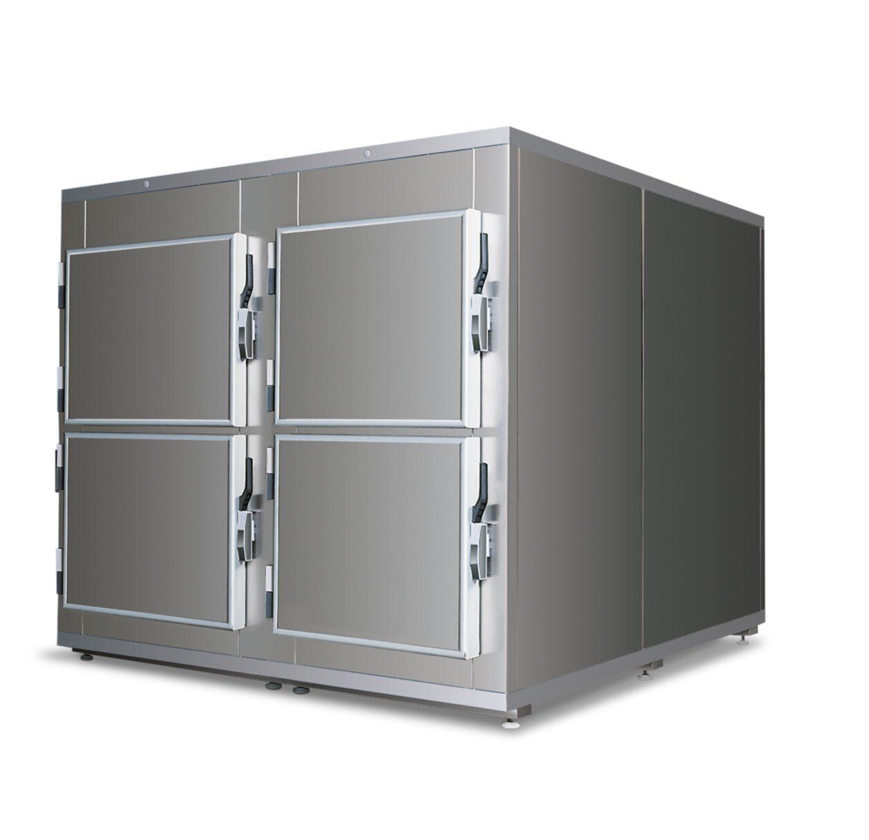 Cella frigorifera quattro posti - 4 porte con apertura frontale Cella frigorifera quattro posti - 4 porte con apertura frontale