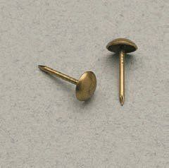 Chiodo ferma targhe in acciaio finitura ottone lucido Chiodo ferma targhe in acciaio finitura ottone lucido