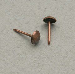 Chiodo ferma targhe in acciaio finitura rame Chiodo ferma targhe in acciaio finitura rame