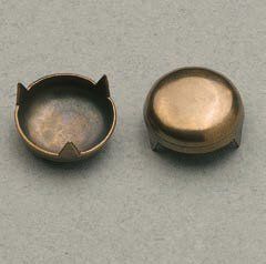 Coprivite liscio in acciaio finitura ottone anticato Coprivite liscio in acciaio finitura ottone anticato