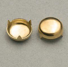 Coprivite liscio in acciaio finitura ottone lucido