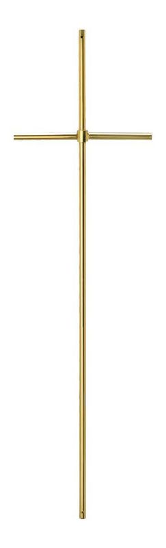 Croce in ottone per cofani con cubetto centrale Croce in ottone per cofani con cubetto centrale