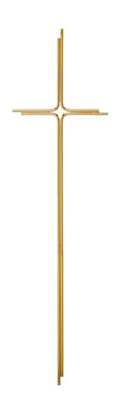 Croce in ottone per cofani sezione a doppio filo accoppiato con terminali sfalsati con foro centrale Croce in ottone per cofani sezione a doppio filo accoppiato con terminali sfalsati con foro centrale