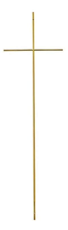 Croce in ottone per cofani sezione tondo pieno 6 mm Croce in ottone per cofani sezione tondo pieno 6 mm