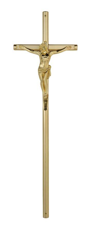 Croce in zama per cofani linea 356 finitura ottone lucido Croce in zama per cofani linea 356 finitura ottone lucido