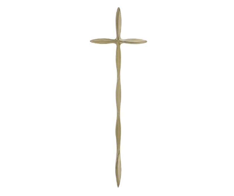 Croce in zama per cofani linea 501 finitura in ottone anticato Croce in zama per cofani linea 501 finitura in ottone anticato