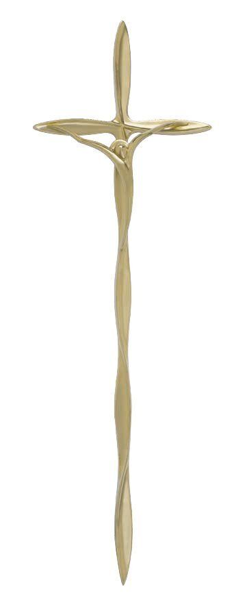Croce in zama per cofani linea 551 finitura ottone lucido Croce in zama per cofani linea 551 finitura ottone lucido