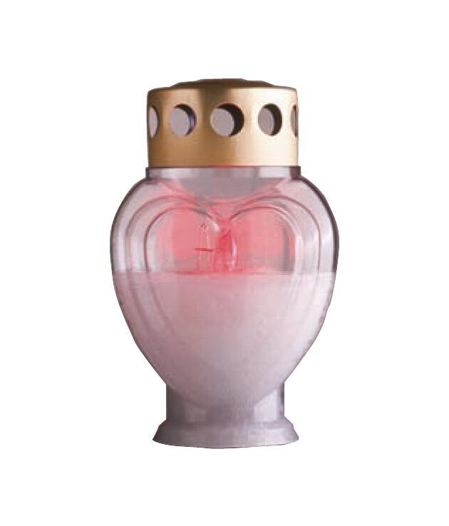 Lumino bianco a cuore con luce intermittente