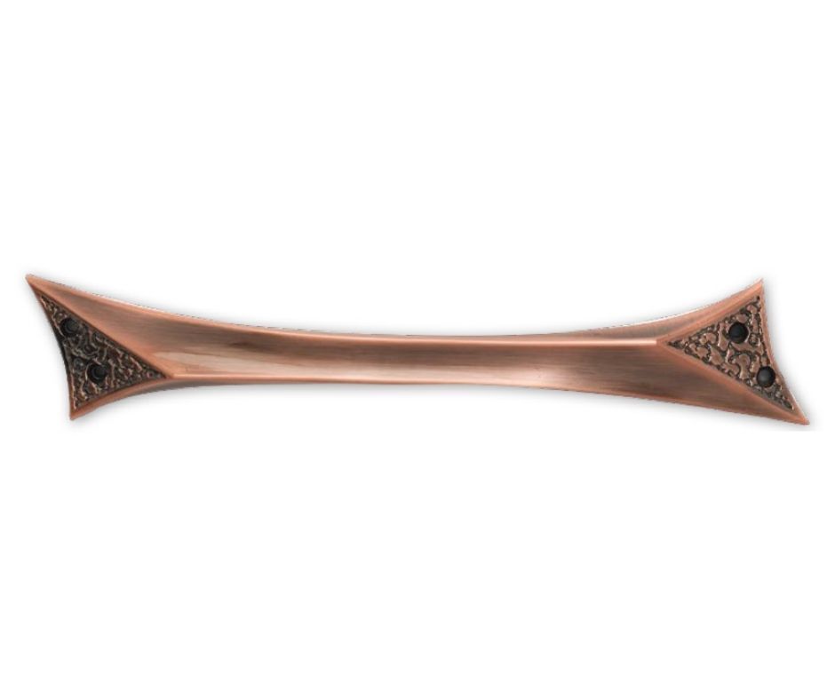 Maniglia di zama a ponte Dokos finitura rame anticato Maniglia di zama a ponte Dokos finitura rame anticato