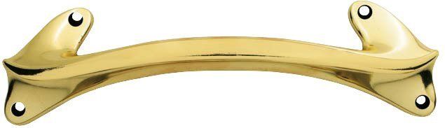 Maniglia di zama a ponte Rodi finitura ottone lucido Maniglia di zama a ponte Rodi finitura ottone lucido