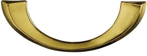 Maniglia in zama a mezzaluna Alfa finitura ottone lucido Maniglia in zama a mezzaluna Alfa finitura ottone lucido